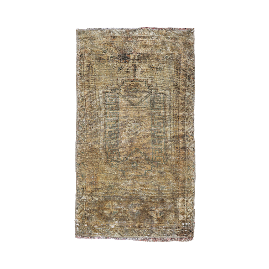 No.60 ヴィンテージラグ S トルコ マット turkish rug ミニ No.60