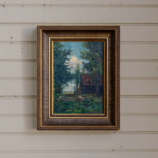 Landscape with Chickens and Cottage